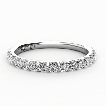 Shared Prong Diamond Wedding Band 15 Stones .25ct